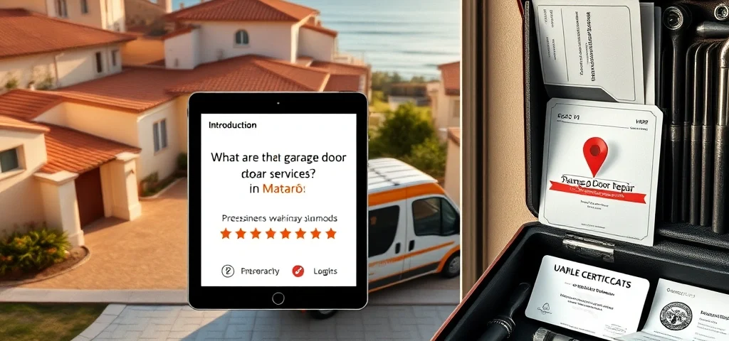 Professional image related to Cuales son los mejores servicios de reparacion de puertas de garaje en Mataro with high-quality visual elements
