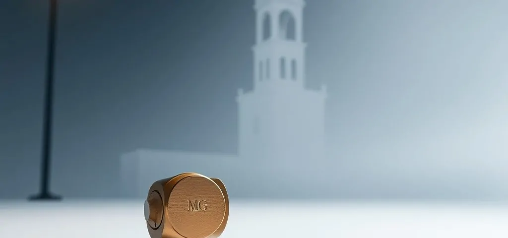 Cerradura de bronce mate y llave flotan en un fondo limpio, sugiriendo urgencia en Mataró para cambiar cerraduras.